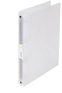 Ringmap Q-Connect A4 PP 4 O-ringen 25mm rug 3,5cm transparant