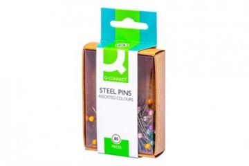 Spelden Q-Connect vernikkeld 3x30mm (80)