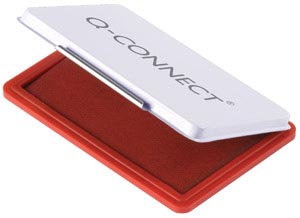Stempelkussen Q-Connect 90x55mm Rood