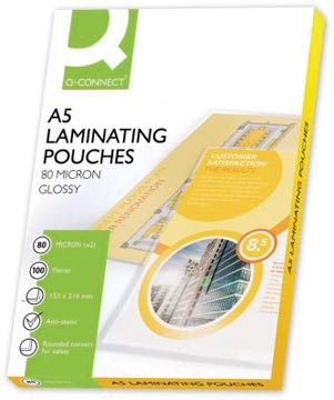 Lamineerhoes Q-Connect A5 2x80µ (100)