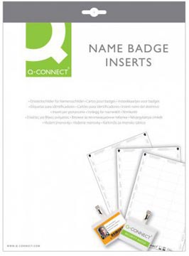 Badge met combiklem Q-Connect 75x40mm (50)