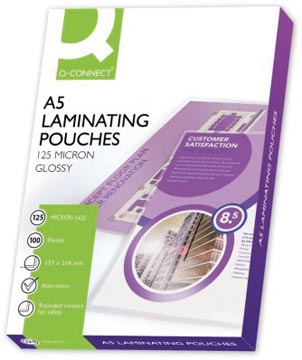 Lamineerhoes Q-Connect A5 2x125µ (100)