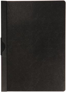 Klemmap met metalenclip Q-Connect A4 60vel Transparant Zwart