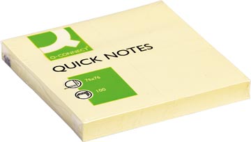Memoblok Q-Connect Quick Notes 76x76mm 100vel geel (900753)