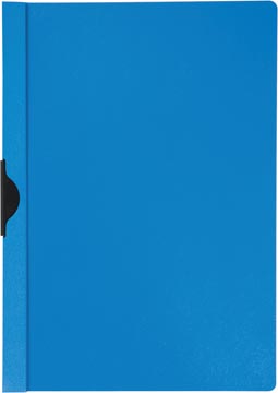 Klemmap met metalenclip Q-Connect A4 30vel Transprant Blauw