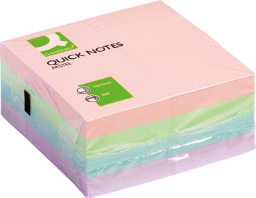 Quick Notes Q-Connect 76x76mm 400vel Assorti