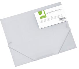 Elastomap Q-Connect PP met 3 kleppen A4 transparant