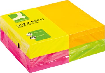 Quick Notes Q-Connect 76x127mm 80vel Neonkleuren (12)