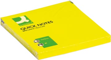 Quick Notes Q-Connect 76x76mm Neongeel 
