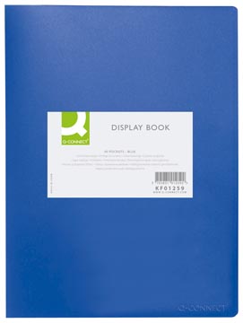 Showalbum Q-Connect PP A4 40 tassen Blauw