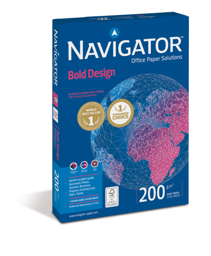 Navigator Bold Design DIN A4 200gr wit (125) - FSC Mix Credit