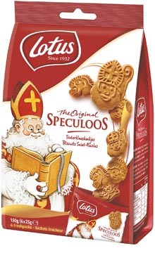 Speculaaskoekjes Lotus sinterklaas mini 6 x 25g
