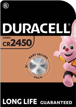 Knoopcelbatterij Duracell CR2450 1 st