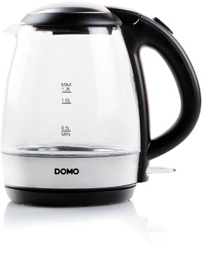 Domo waterkoker glas 1,2L