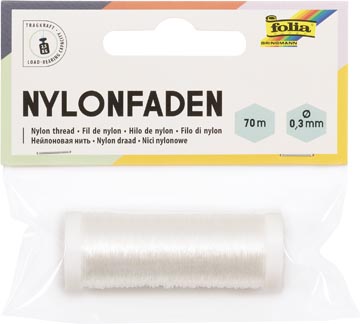 Folia nylondraad op spoel , 0,3mm x 70m