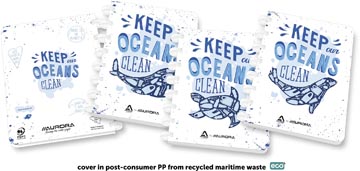 Schrift Aurora Adoc Ocean waste Plastics A5 geruit 5mm