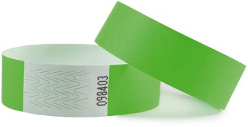 Combicraft polsbandjes Tyvek groen (100)