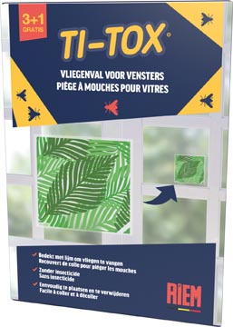 Anti-vliegensticker Riem Ti-Tox bladmotief 3+1 gratis (4)