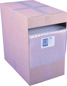 Luchtkussenfolie Q-Connect 28,5cmx50m in dispenserdoos transparant