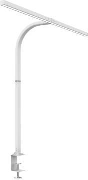 Bureaulamp Unilux Strata LED niet dimbaar 3000-6000Kelvin 1193lumen met tafelklem wit