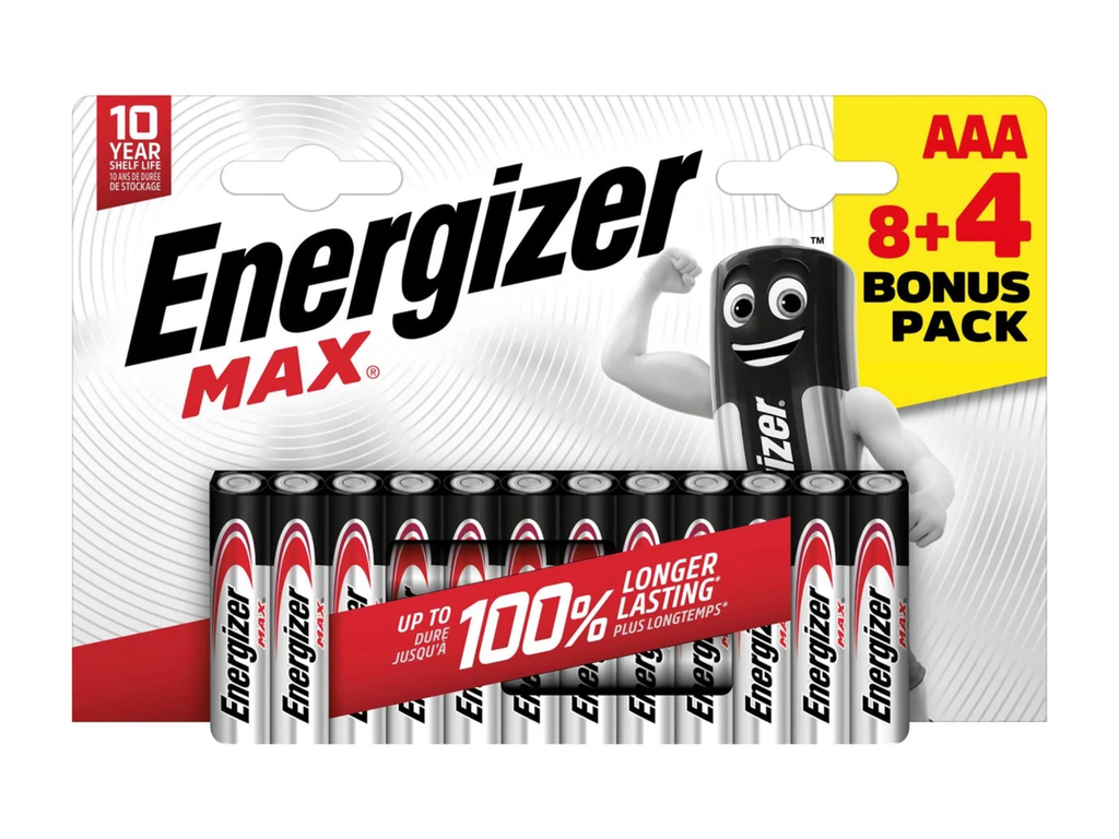 Energizer Max AAA/LR03 bl8+4