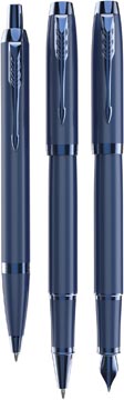 Gelroller Parker IM Monochrome Blue zwarte inkt fijne punt in giftbox blauw