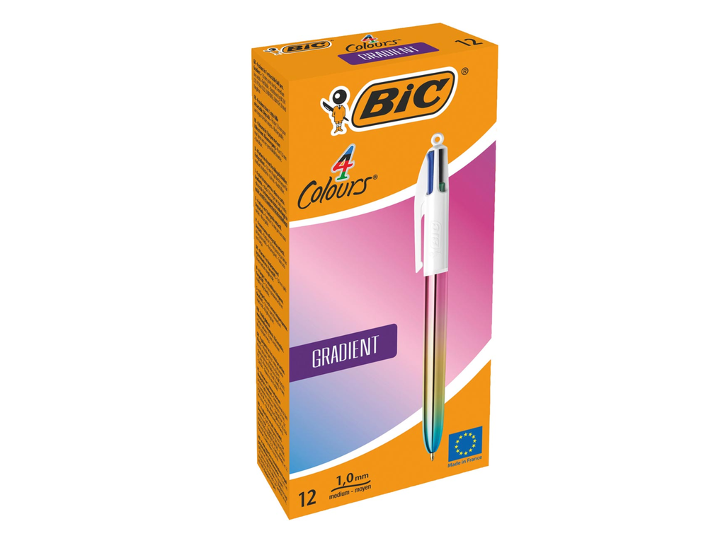 Balpen Bic 4 Colours Gradient medium