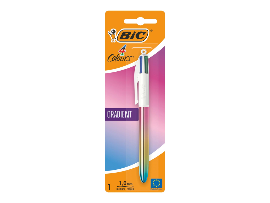 Balpen Bic 4 Colours gradient medium punt 1mm blister