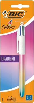 Balpen Bic 4 Colours gradient medium punt 1mm blister
