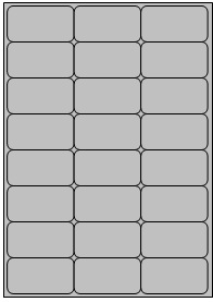 Etiketten Scotchmark 3M 7883 permanent 33 etik/blad 65x25.4 zilver (50)
