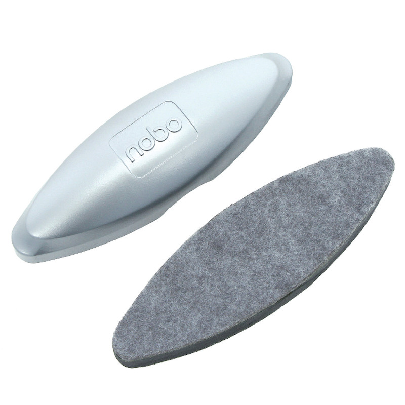 Bordwisser Nobo voor glasborden magnetisch zilver