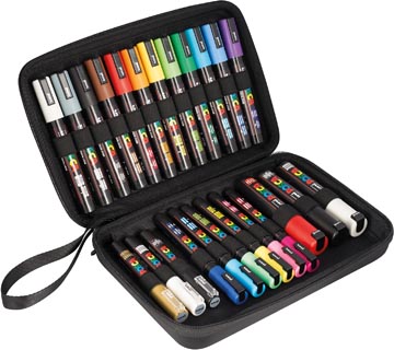 Paintmarker Posca in luxe koffer (24) assorti