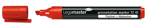 [LM-155002] Flipchartmarker Legamaster TZ41 beitelpunt 1-5 mm (4) (rood)