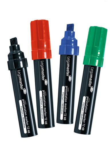 [LM-155594] Flipchartmarker Legamaster TZ48 beitelpunt 4-12 mm (4) (assorti)