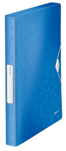 [ESS-46290036] Elastobox Leitz WOW PP A4 rug 25mm metallic (blauw)