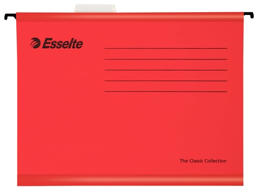 [ESS-90378] Hangmap Esselte Classic karton folio 365mm V-bodem lade (25) (rood)