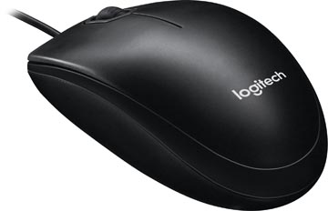 Muis met draad Logitech B100 zwart