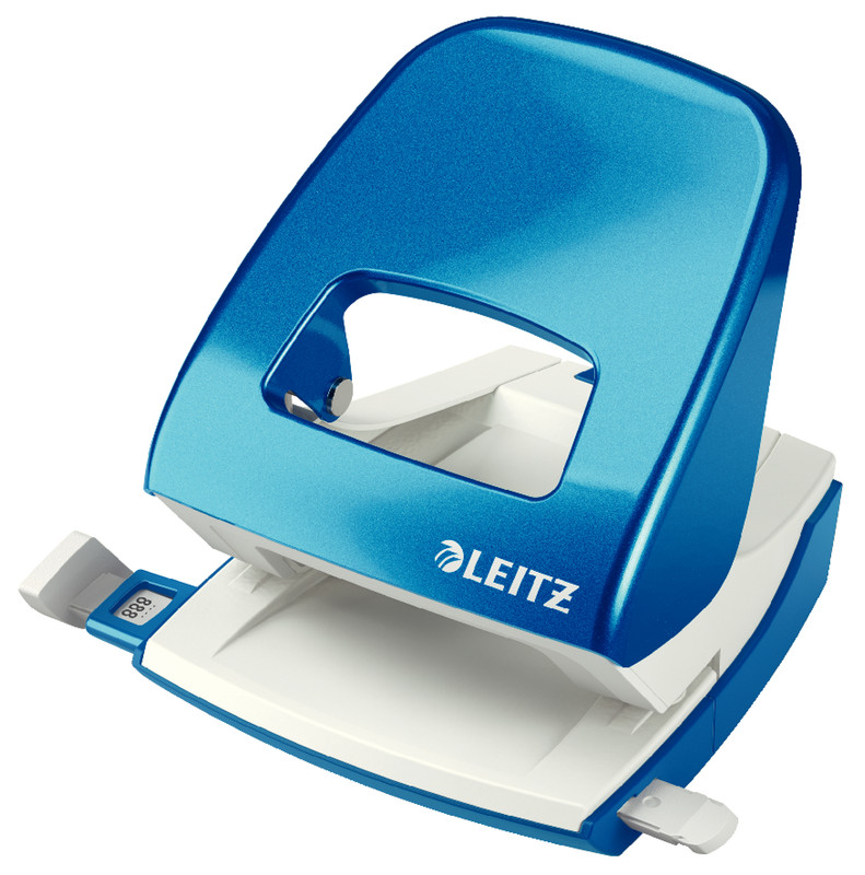 [ESS-50081036] Perforator Leitz NeXXt WOW metaal 2-gaats 30vel metallic (blauw)