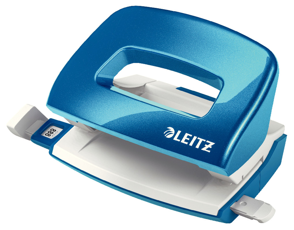 [ESS-50601036] Kleine perforator Leitz NeXXt WOW Mini 2-gaats 10vel metallic (blauw)