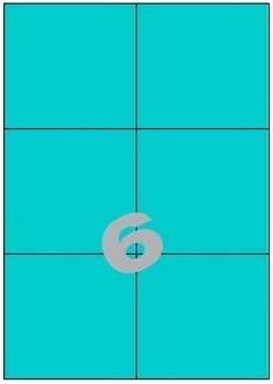 Etiketten 06 etik/blad 105x99mm 600bl/d blauw