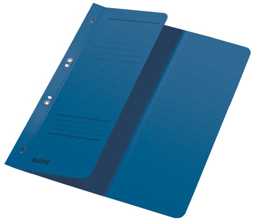 [ESS-37400035] Snelhechtmap Leitz karton A4 halve voorflap geperforeerd (50) (blauw)