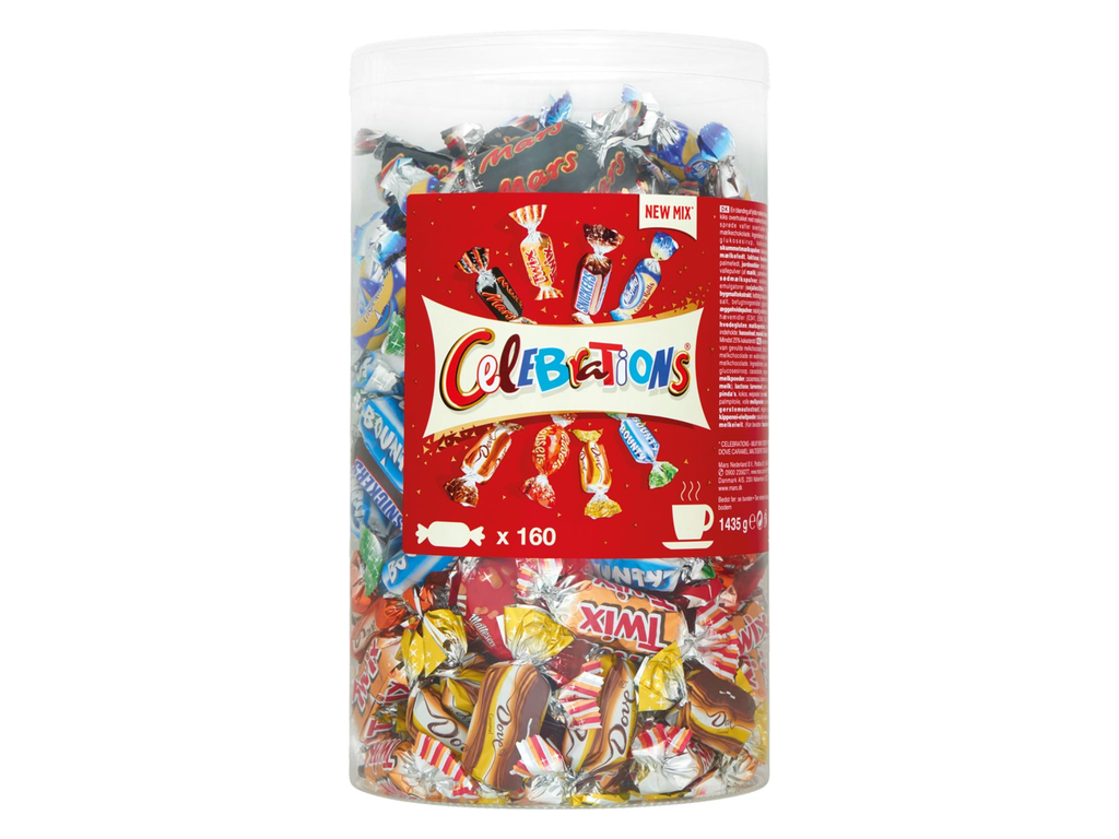 Snoep chocolade Celebrations silo 1435gr