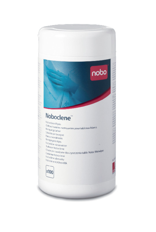 Reinigingsdoekjes Nobo Noboclene 145x130mm afsluitbaar (100)
