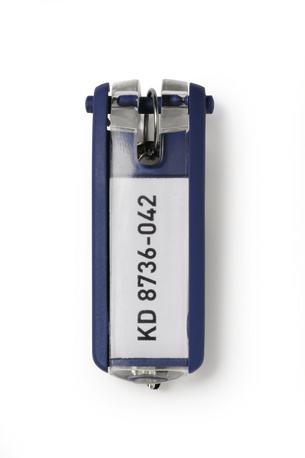 [DUR-195707] Sleutelhanger Durable Key Clip (6) (blauw)