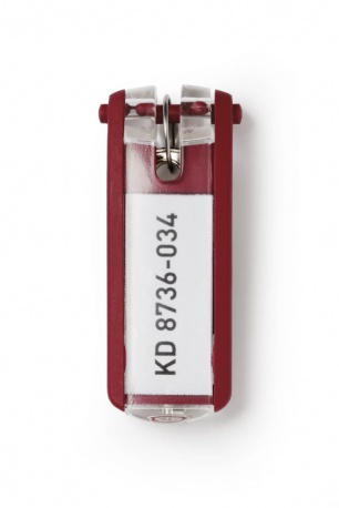 [DUR-195703] Sleutelhanger Durable Key Clip (6) (rood)