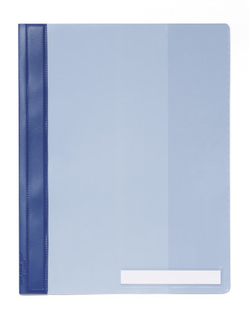 [DUR-251006] Zichtsnelhechtmap Durable A4+ etiketvenster 115x16mm (blauw)