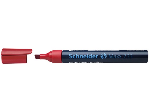 [SCH-123302] Permanent marker Schneider Maxx 233 schuin 1-5 mm (rood)