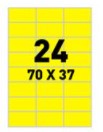 [ETI-32700504] EtiPage 24 etik/blad 70 x 37 mm 100 bl (fluo geel)