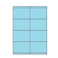 [ETI-40100222] Etiketten Etipage 08 etik/bl 105x70mm 200bl/d (blauw)