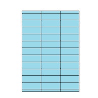 [ETI-40100250] Etiketten Etipage 33 etik/bl 70x25,4mm 200bl/d (blauw)